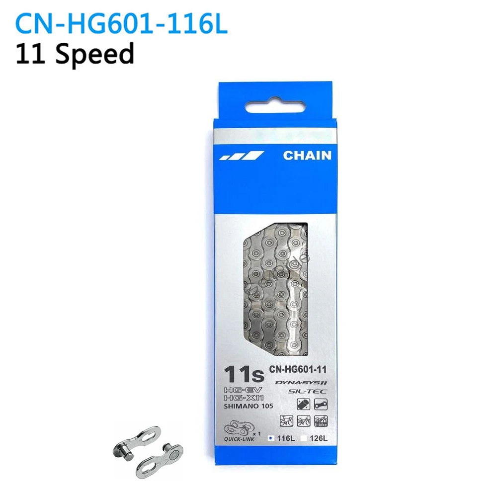 

For Shimano HG601 Bicycle Chain Original HG601 Road MTB Bike Chain Ultralight 11V Current Durable 11 Speed Mtb Chain Bike Part