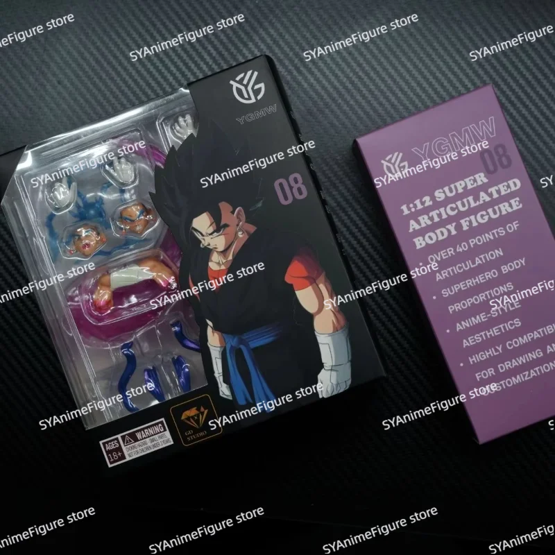 Фото В наличии: Коллекционные фигурки YGMW Studio OC Toys Dragon Ball Super Saiyan Vegetto 04-09B, однотонные версии, подарок для коллекционеров №4