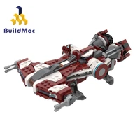 space wars series moc 44378 defender class cruiser building block kit republic spaceship brick model diy kid brain toy gift