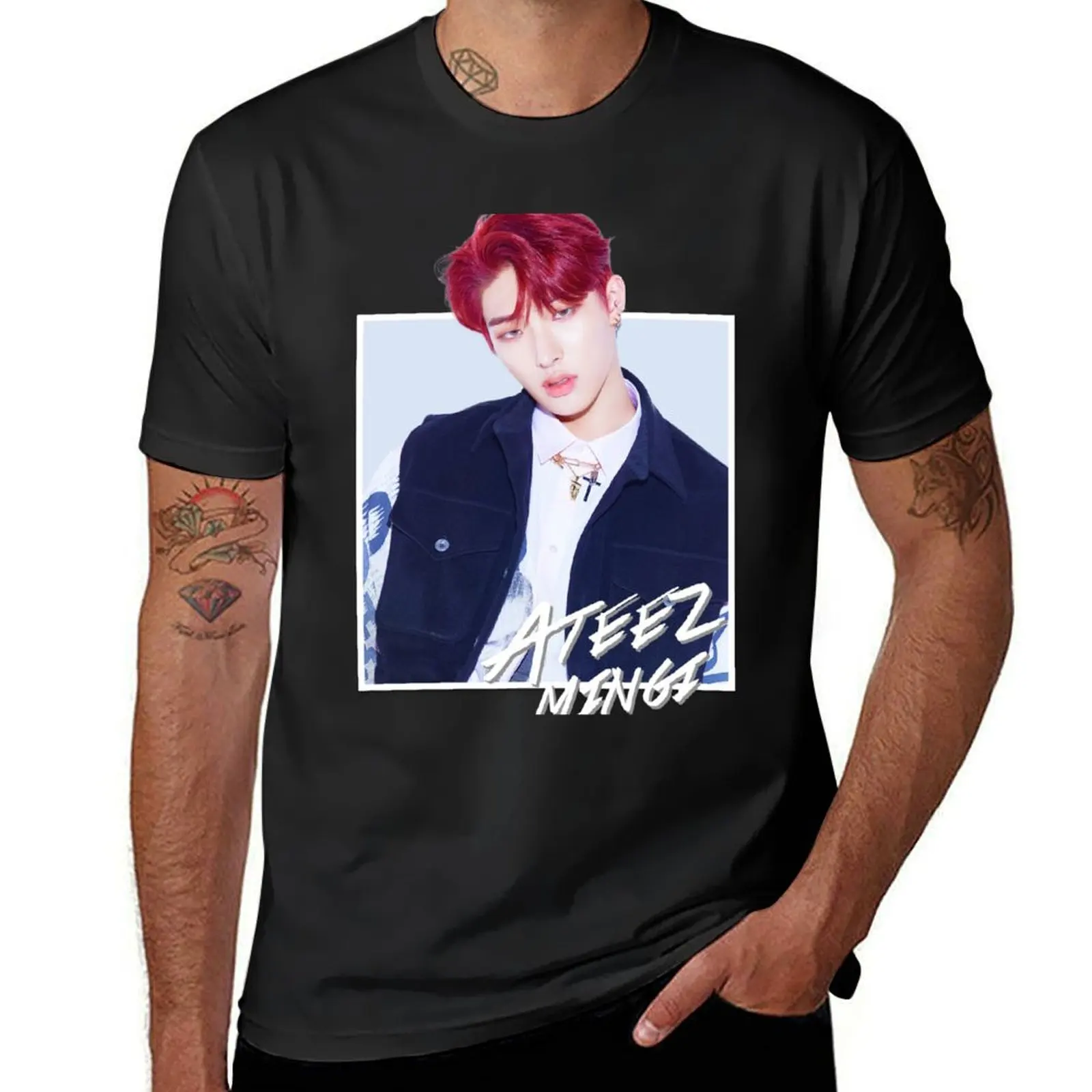 Мужская футболка большого размера Ateez - Mingi