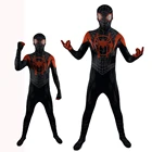 Новый костюм Майлса Моралес для косплея от дома Питер Паркер зентай искусственное боди супергероя для детей спандекс