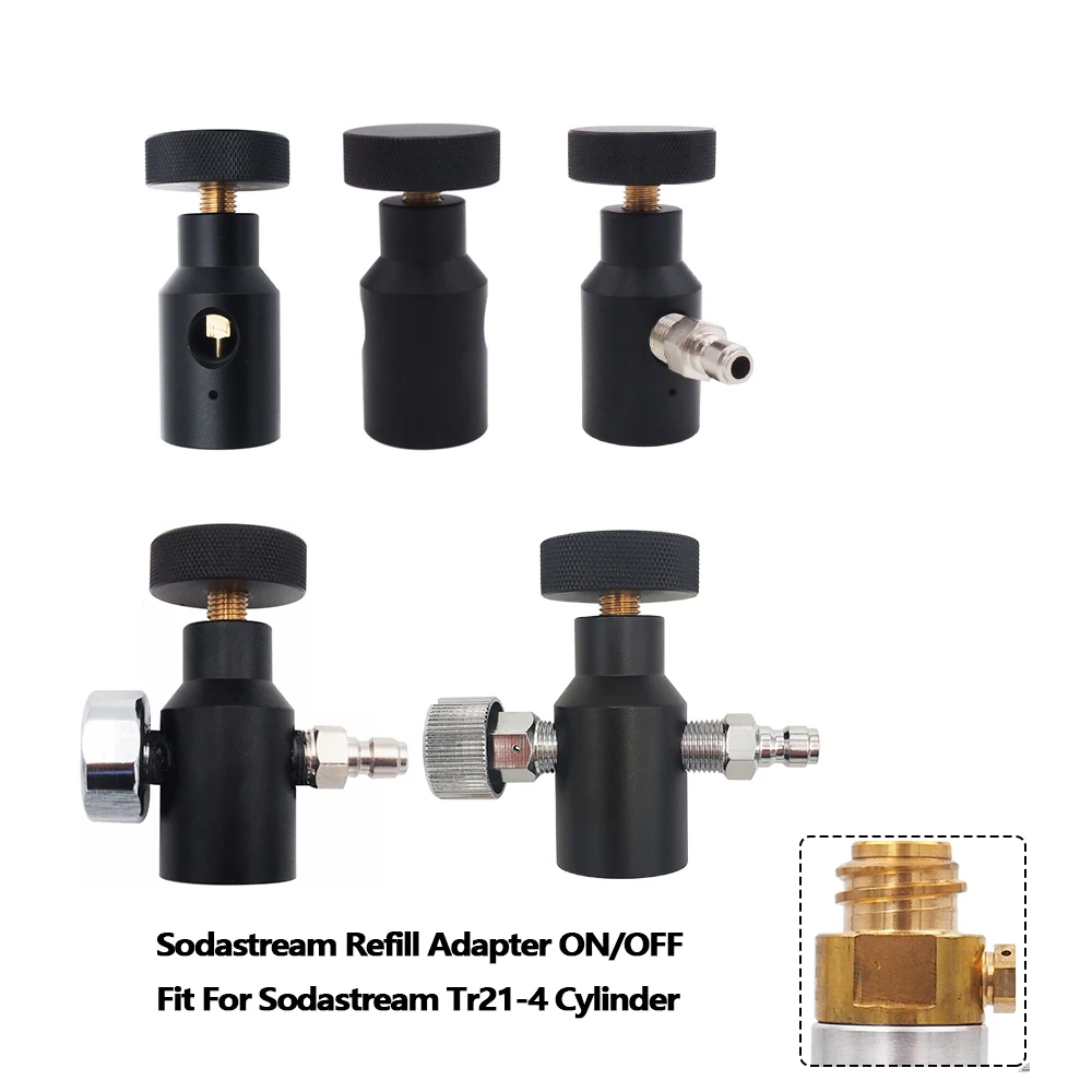 

Sodastream Tank/Cylinder Fill Station On/Off Aadaptor Tr21-4 Thread Refill Adapter For Quick Charging 1 Piece