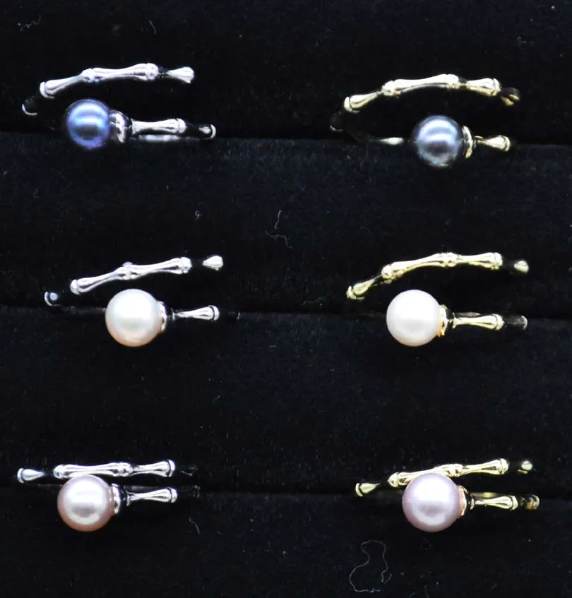 Newly specal sterling silver 6mm round freshwater pearl ring | Украшения и аксессуары