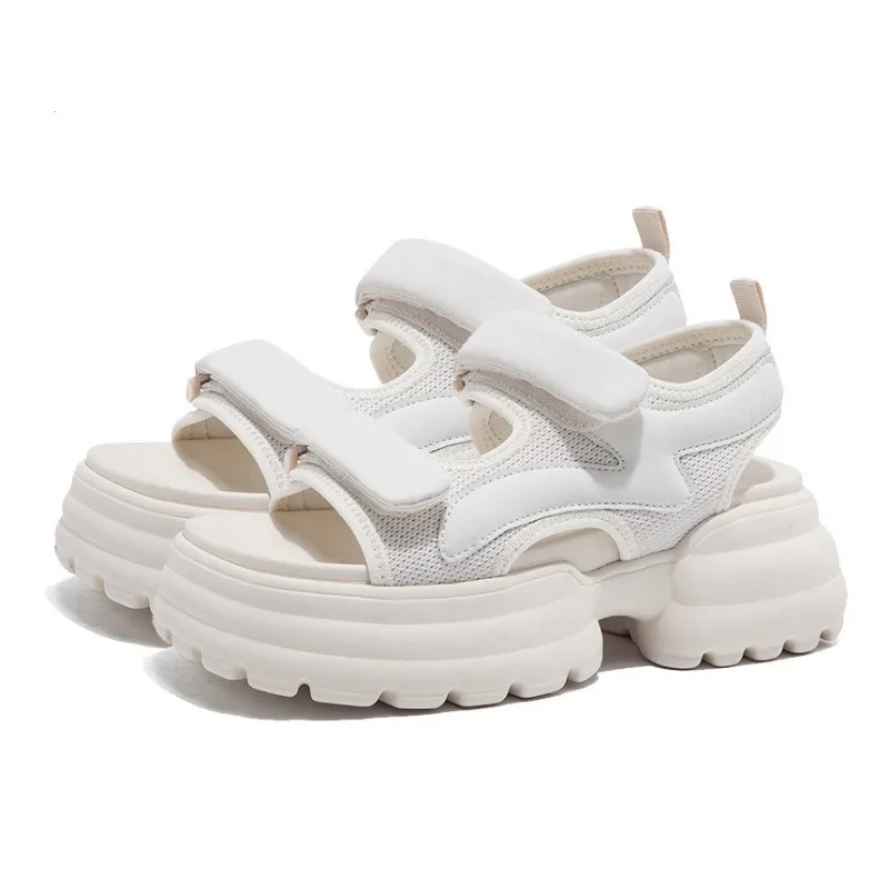 

2023 Summer New Designer Roman Sandals Women Fashion Casual Solid Color Sports Platform Sandals Shoes Ladies