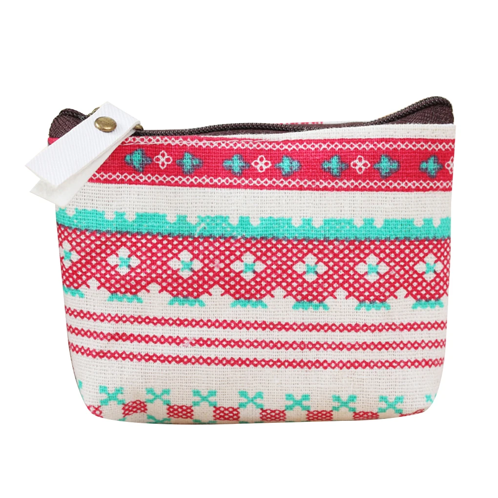 

Animal Canvas Mini Change Coin Purse Bag Gift with Zipper and Liner