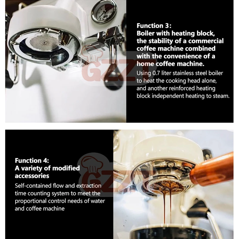 "GZZT Espresso Machine With OPV Bluetooth Connection Adjusting Pressure