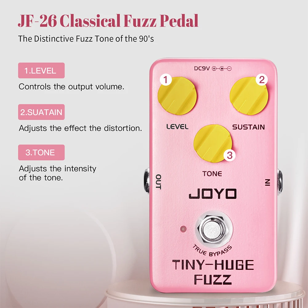 JOYO JF-26 TINY огромная педаль для создания эффектов гитары в стиле 90-х годов