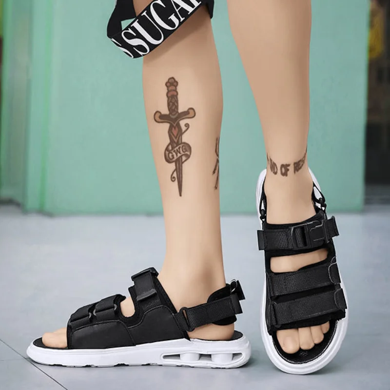 Мужские сандалии с открытым носком открытая летняя Уличная обувь для мужчин 39