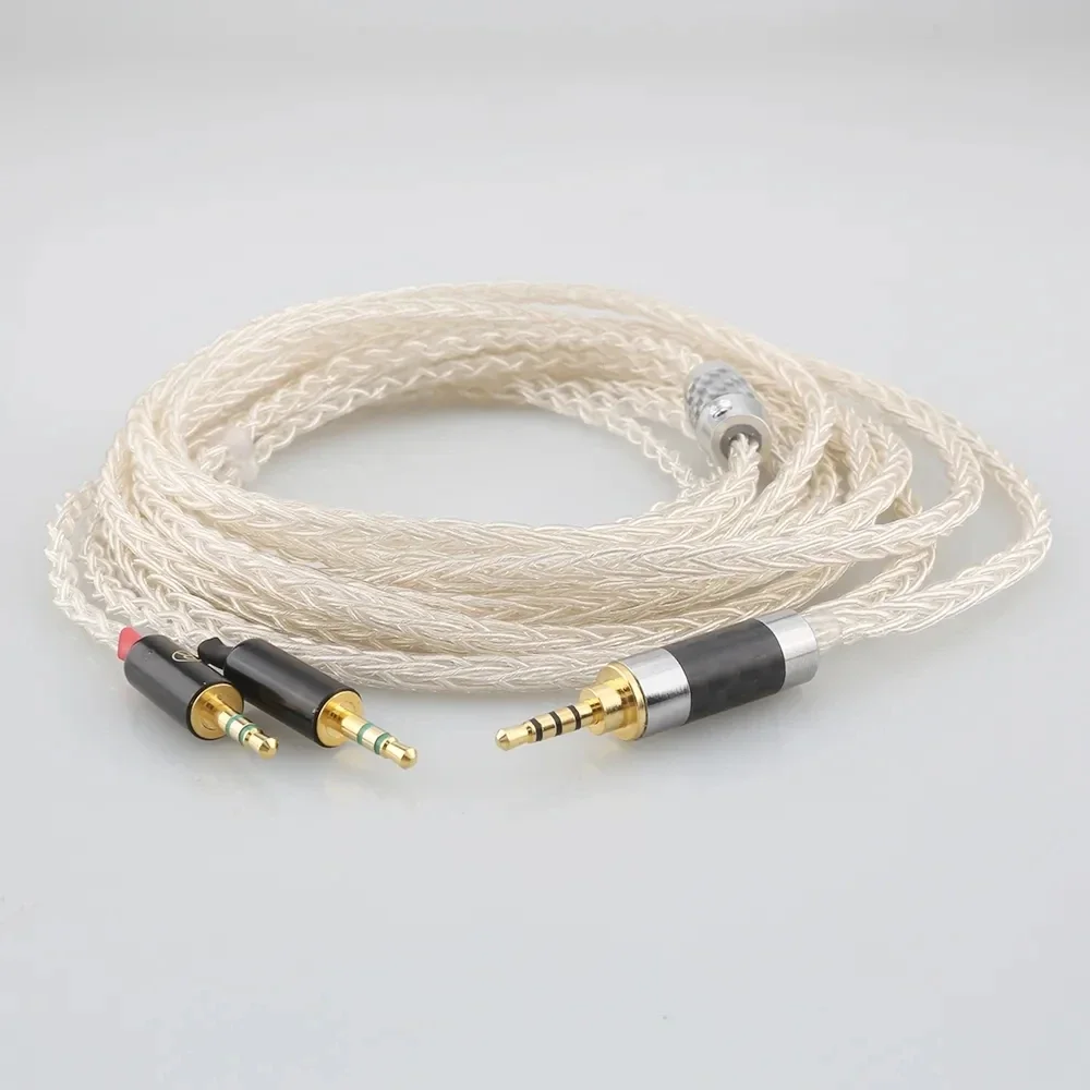 Сменный кабель из 100% чистого серебра для Hifiman HE400S HE-400I HE-400i (2 5 мм вилки) HE560 HE-350 HE1000
