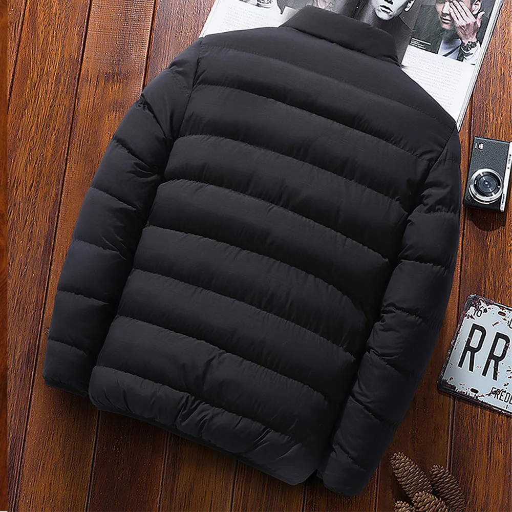 Men's Winter Jackets Warm Down Coat Zipper Men Parkas Thick Casual Outwear Fashion Windproof Casaul Male Streetwear Clothes