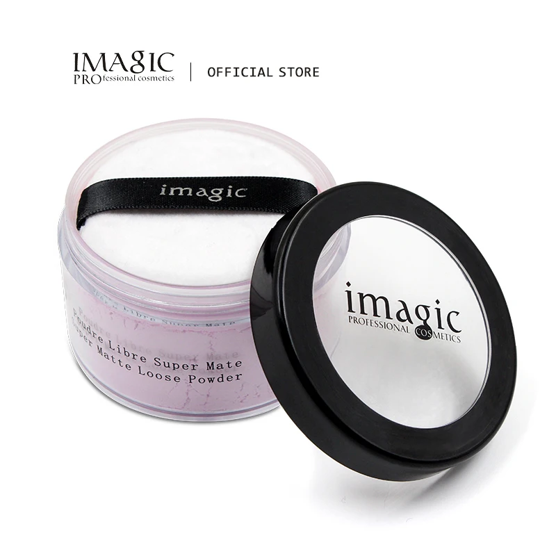 

IMAGIC 4-Color Loose Powder Matte Oil-control Finish Setting Translucent Mineral Coverage With Puff Wholesale Face Cosmetics