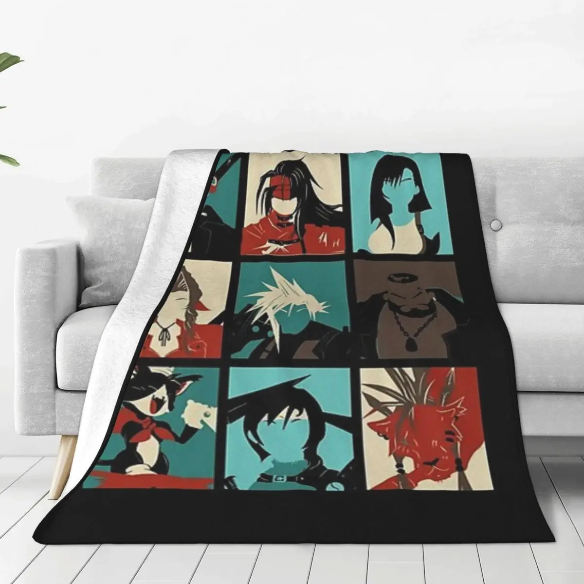 Fantasy Final Seven Фланелевое одеяло