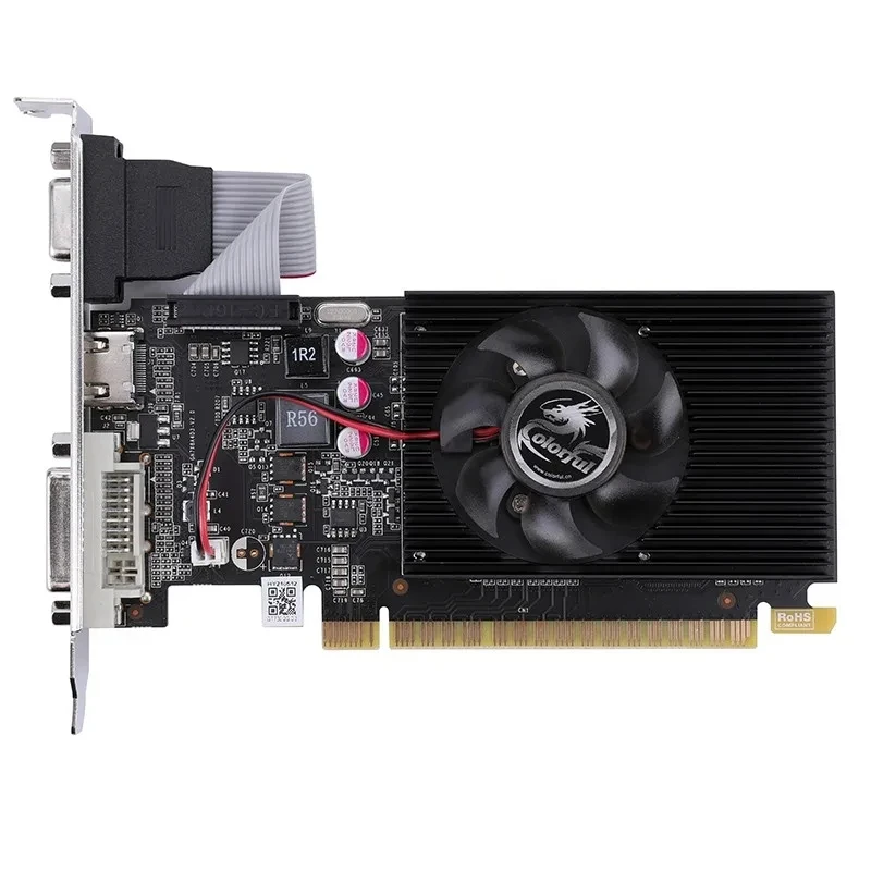 

Цветная видеокарта Geforce GT730K LP 2GD 3 28Nm 2 Гб GDDR3 64 бит 500 МГц DVI + VGA + HD GPU видеокарта