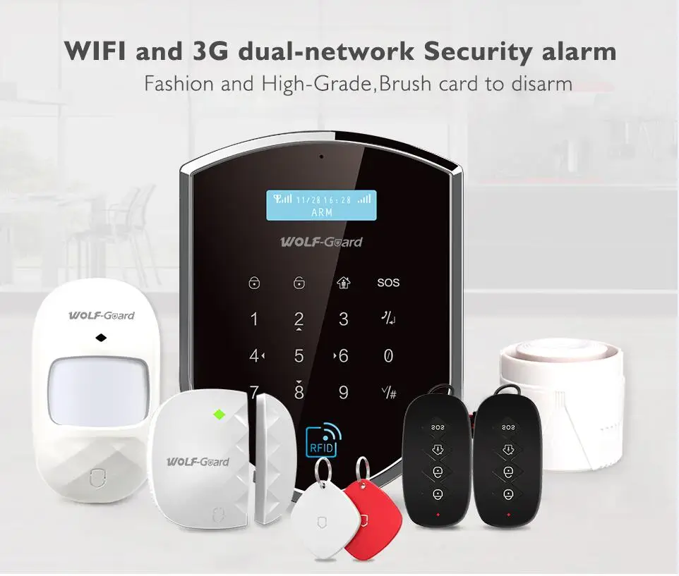 4G TuyaSmart Home Security security Wireless Intelligent WIFI Burglar security Security System Alexa enlarge