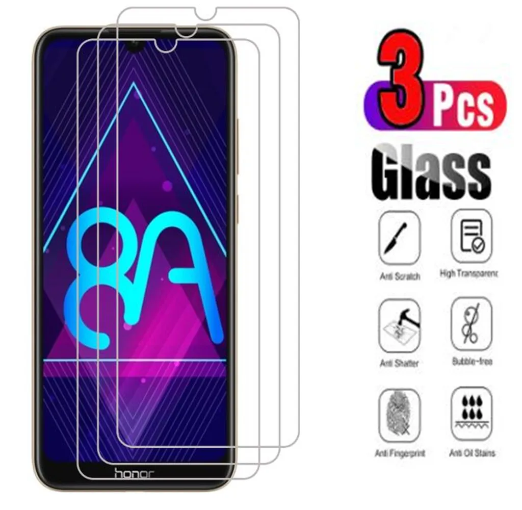 

Закаленное стекло для Huawei Honor 8X, 8C, 8A, 8S, 9X Pro, 3 шт.