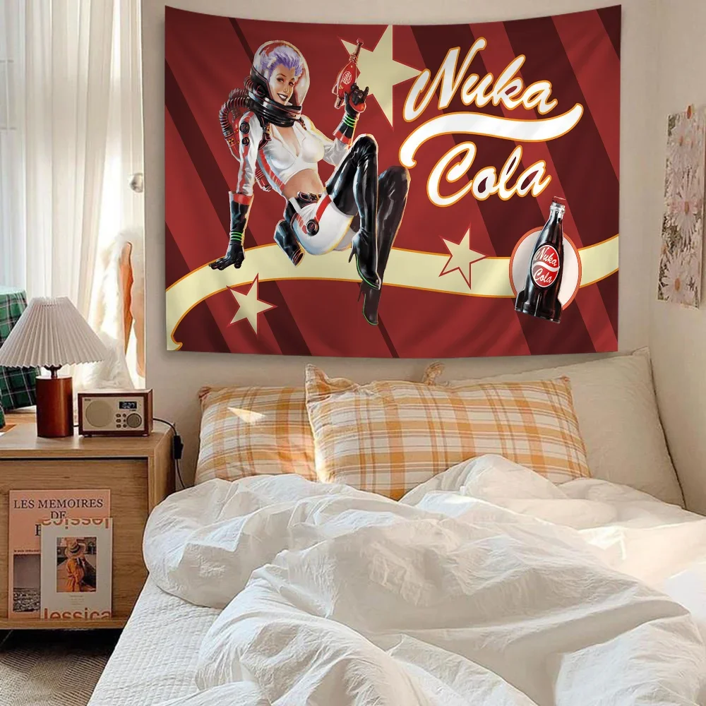 N-Nukas распечатанный большой настенный гобелен искусство научная фантастика декор