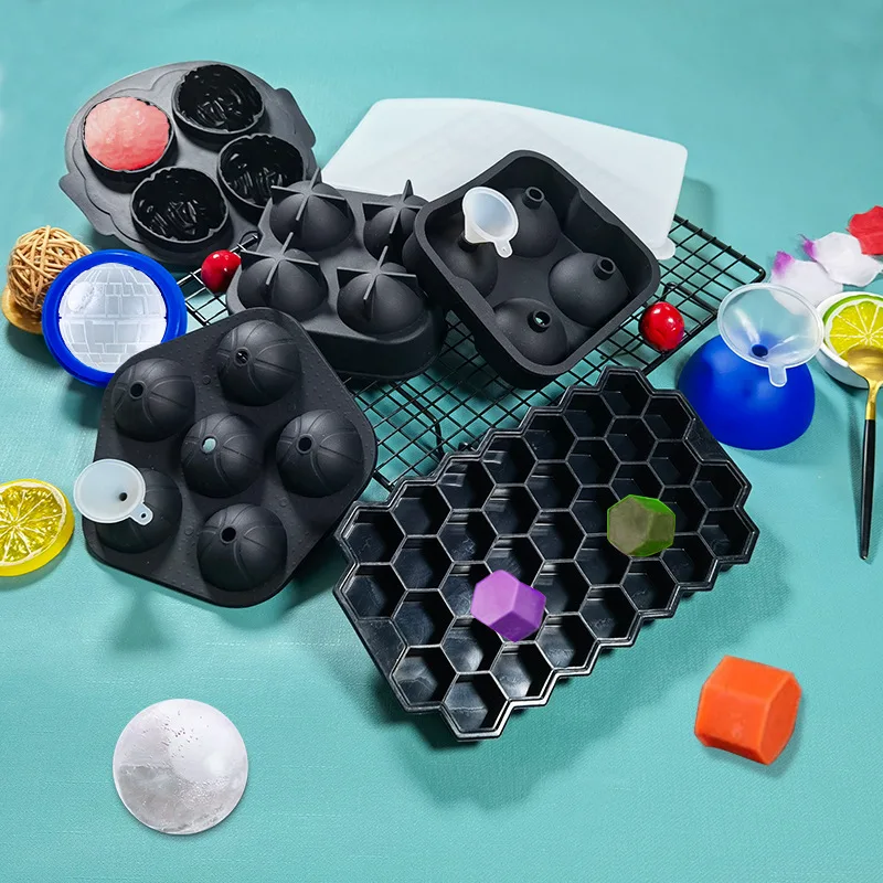 

Diy Whisky Ice Ball Maker 6 Grid Ice Cubes Tray Molds Silicone Ice Ball Form Bar Acceesories Chocolate Moulds
