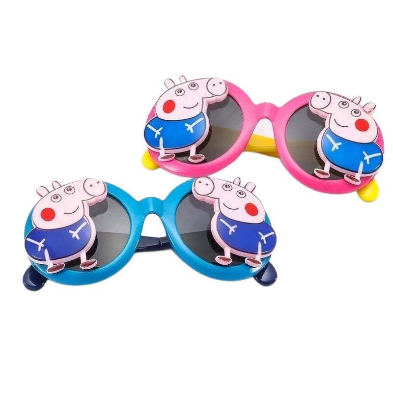 

Peppa Pig animation peripheral kawaii cute cartoon children's sunglasses flip polarizer creative goggles festival gift wholesale