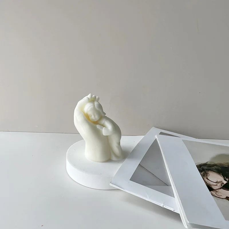 Сделай Сам геометрический Искусство Ручная силиконовая форма для свечей серия