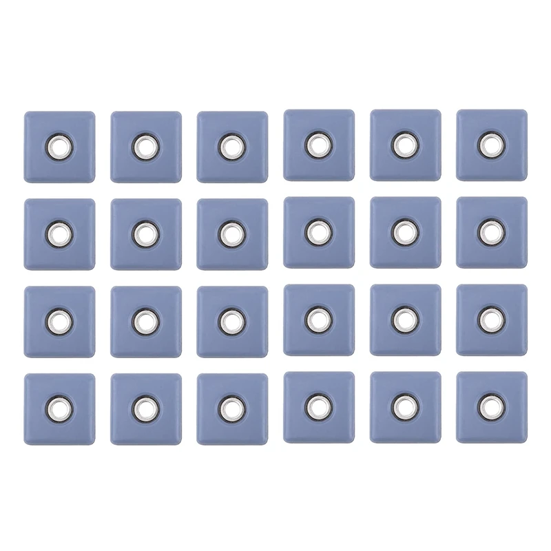 

A50I 24Pcs Furniture Sliders 30Mm Furniture Leg Protectors With Screws Square Chair Leg Protectors Furniture Glide Pads