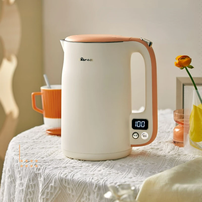 

Термостатический Электрический чайник домашний автоматический многоступенчатый изоляционный встроенный чайник из нержавеющей стали