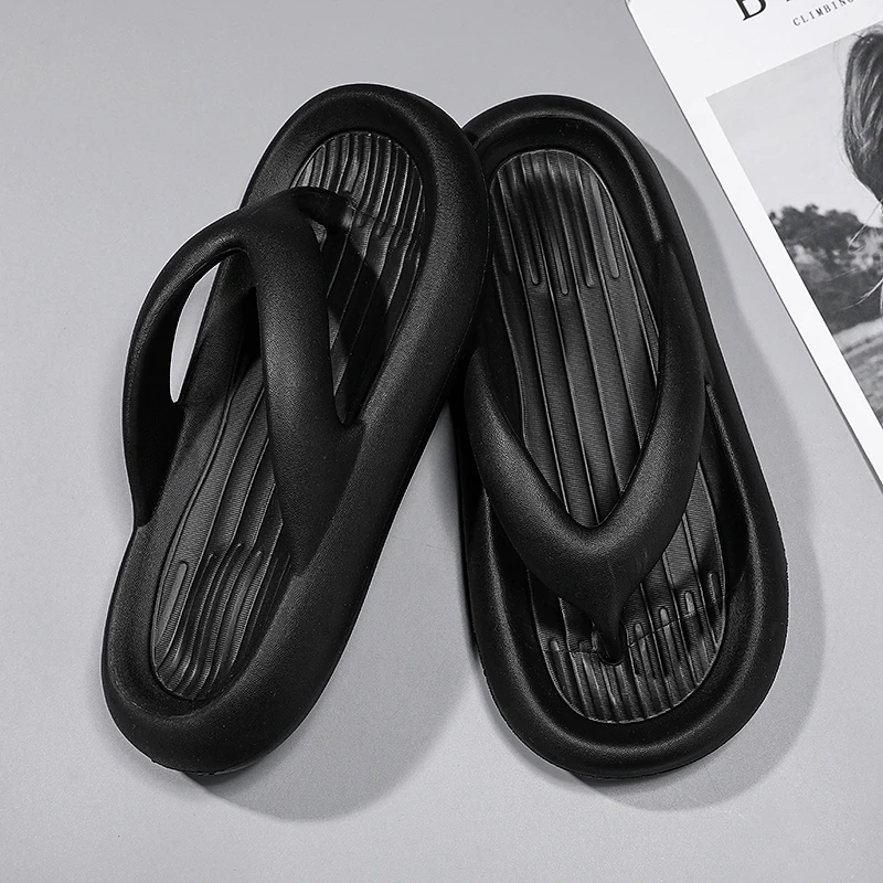 2022 Flip Flops Men Sliders Summer Men Indoor Home Slippers Men Non-Slip Beach Slipper Casual Men Flat Soft Massage Comfortable