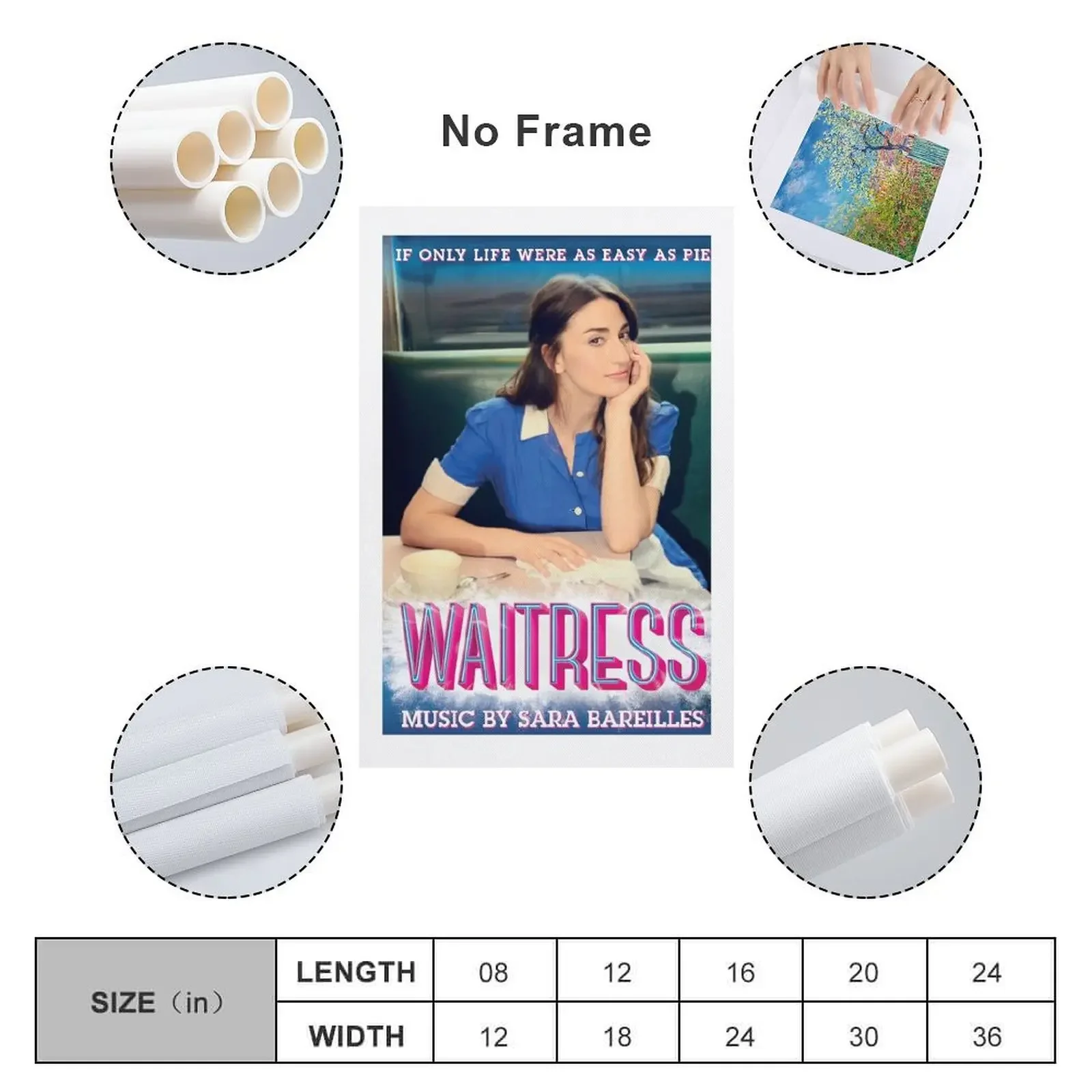 сара pelayans makar bareilles официантка холст картина украшение дома роскошное