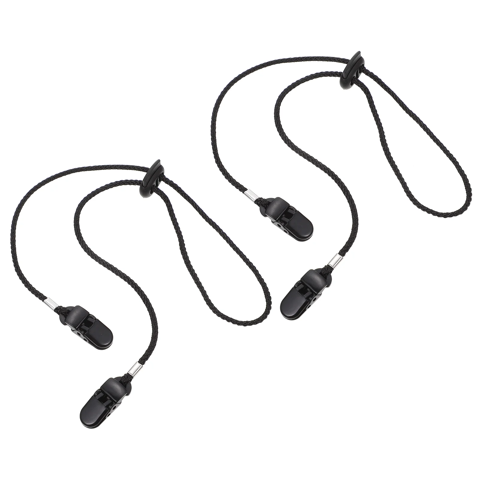 

2 Pcs Adjustable Hat Clip Multi-function Strap Anti-lost Caps Clips Outdoor Hats Mask Supply Polyester Travel Sunglasses