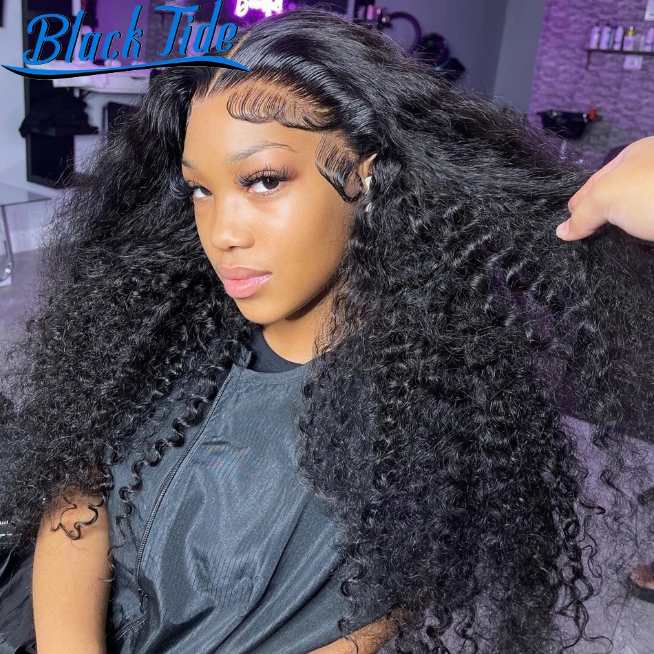 13x6 HD Lace Frontal Wig Curly Lace Front Human Hair Wigs Remy 13x4 Lace Front Human Hair Wigs 200% Deep Curly Lace Front Wig