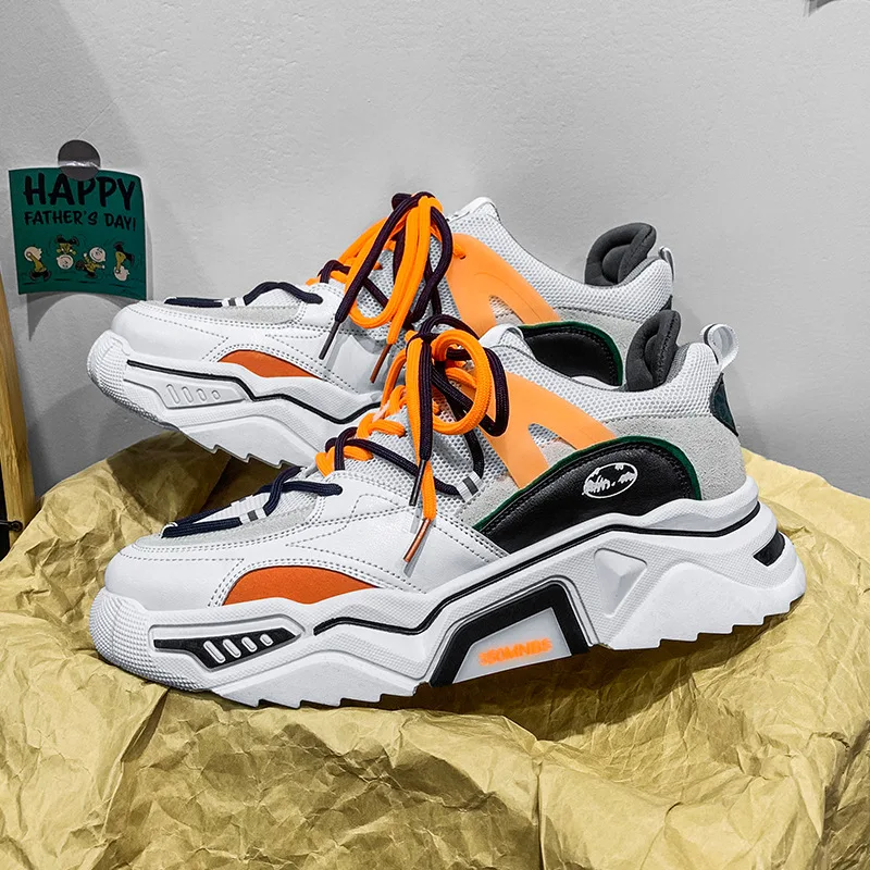 

Мужские сетчатые дышащие кроссовки, повседневная обувь на шнуровке, на платформе, Спортивная прогулочная обувь, весна-осень