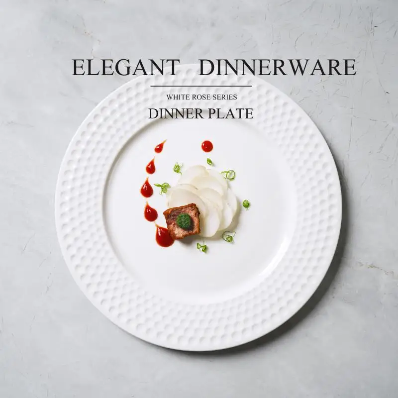 

Креативная однотонная керамическая посуда в простом стиле, домашняя тарелка для стейка, десертная тарелка для отеля, тарелка в западном стиле, Прямая продажа с завода