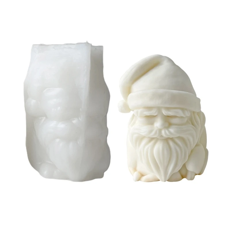 

Aromatherapy Candle Mold Santa Claus Candle Molds for Candle Making,Christmas Santa Epoxy Casting Mold for Home Decor D0LC