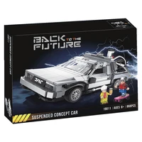 2022 new back to the future time machine smaller 10300 supercar model technical building kit block bricks children toys kid gift