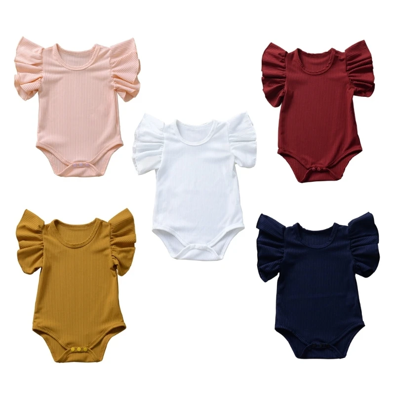 

Newborn Rompers Spring Jumpsuit Baby Girls Party Dress Wrapping Bodysuit Clothes
