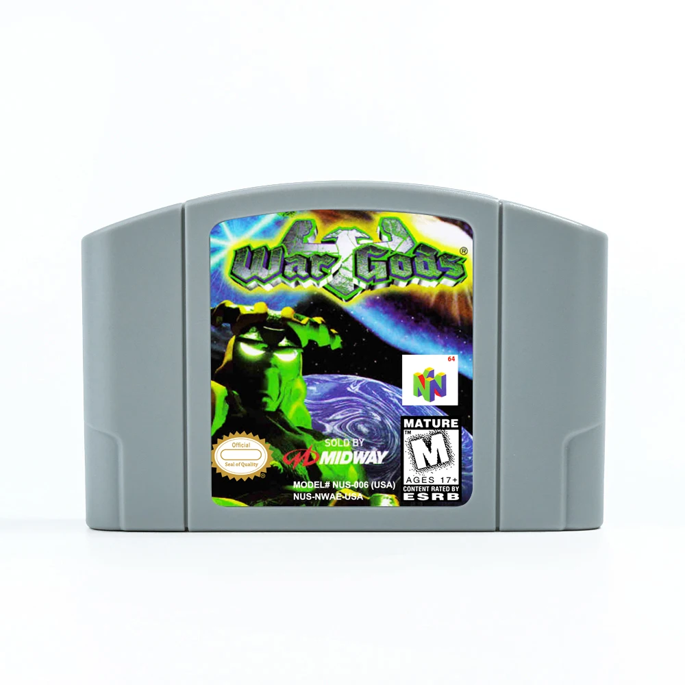 Картридж игровой в ретро стиле 64 бита NTSC