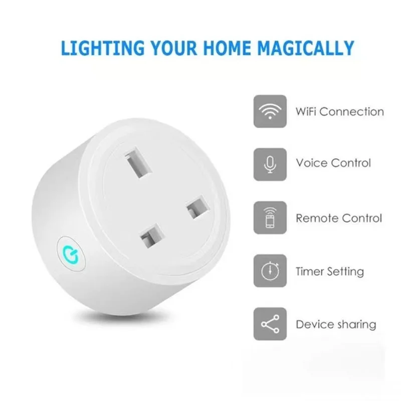 

Смарт-розетка Беспроводная с поддержкой Wi-Fi и голосовым управлением