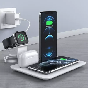 2022 Wireless Charger For Iphone 5 In 1 Wireless Chargers for Apple Watch Airpods Pro Fast Charger Stand for iphon Fast Charger
