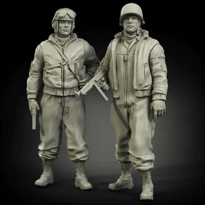 Фото Масштаб 1/35, фигурка из смолы, модель, строительный комплект, армейский танкер США, хобби, военная миниатюрная диорама в разобранном виде и неокрашенная N1509 №1