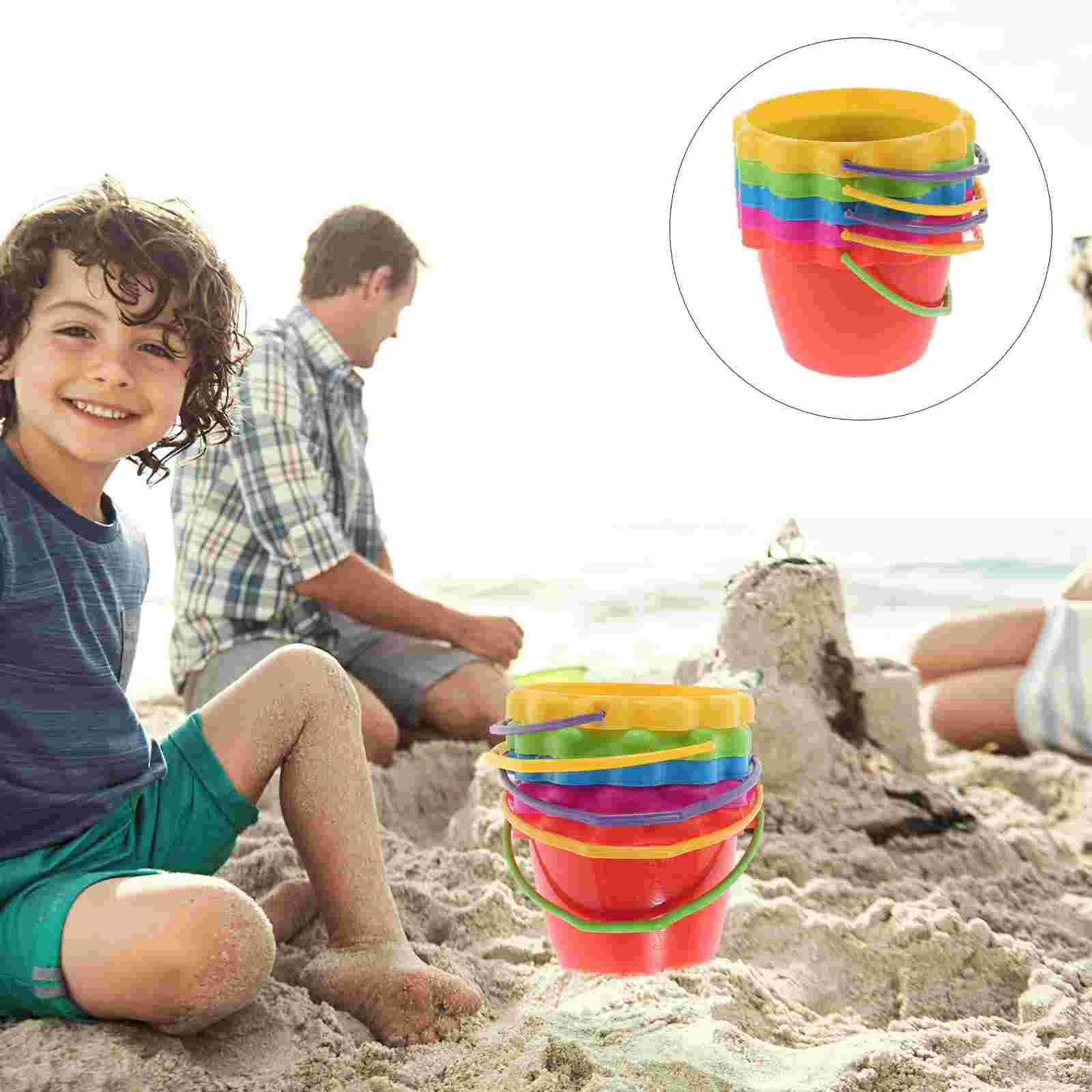 

Model Beach Playthings Model Kit Tools Sand Playing Tools Portable Buckets
