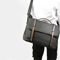 fashion messenger bag for menvintage water resistant waxed canvas satchel 15 6 inch laptop briefcase shoulder bag