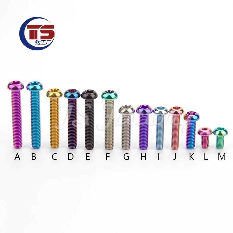 

Титановые болты TS 10 шт. M5/M6x10/15/20/25/30/35 мм