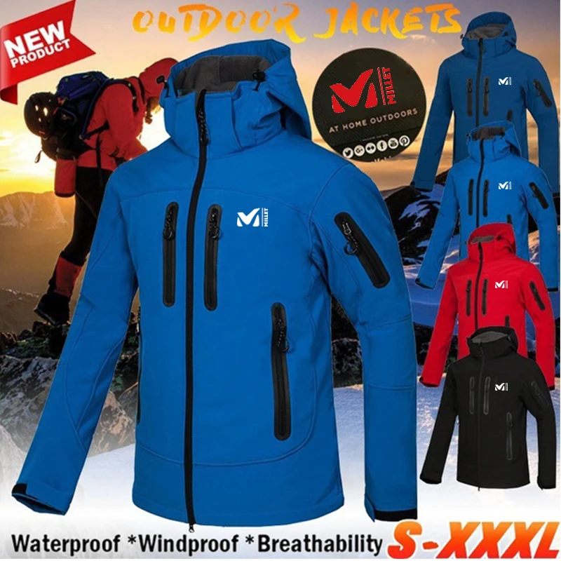 

Новинка 2022, Мужская Уличная осенне-зимняя куртка, ветрозащитная и водонепроницаемая зимняя куртка для скалолазания, езды на велосипеде, пеш...