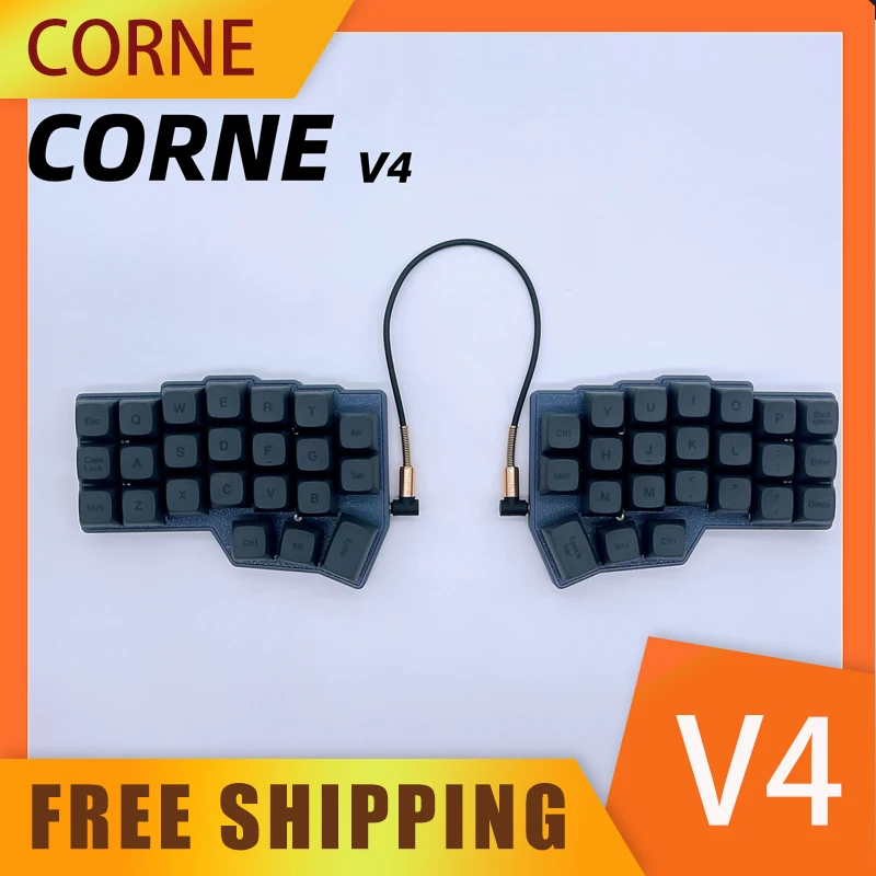 Corne V4 Сплит-клавиатура Эргономика Пользовательский одиночный модуль RGB Поддержка