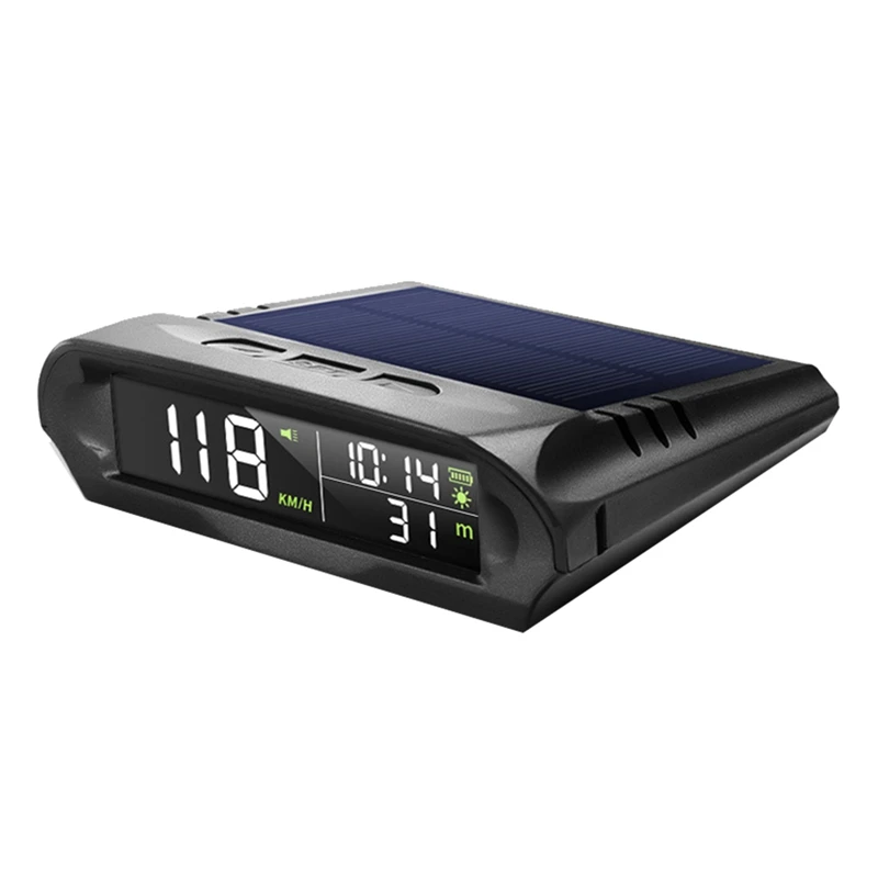 

1 Set Universal HUD X 98 Car Solar Digital Meter GPS Speedometer Overspeed Alarm Distance Altitude Head Up Display