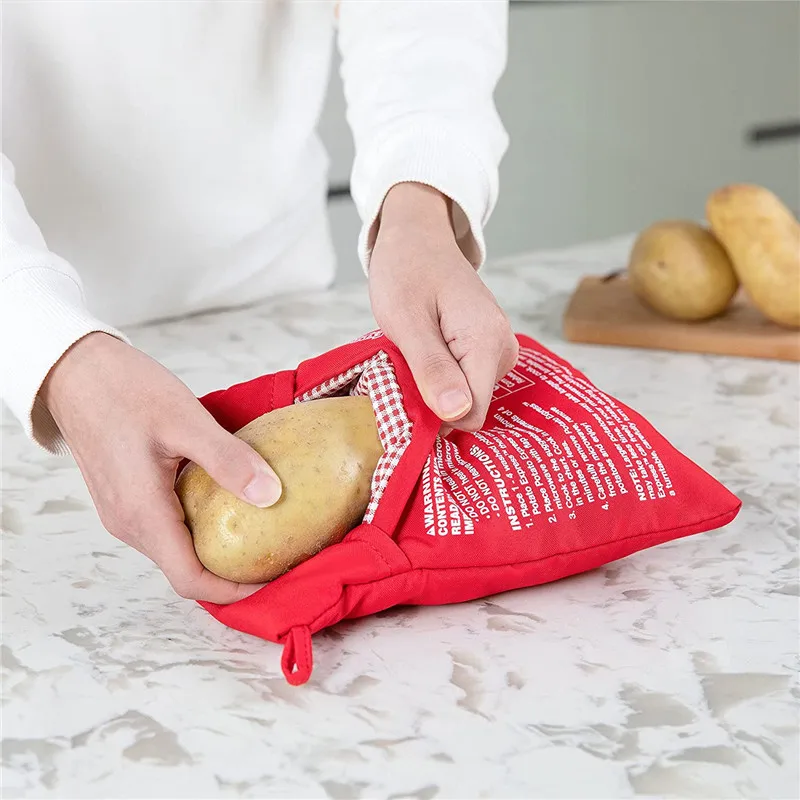 Free Shipping Microwave Oven Potato Cooker Bag Baked Potato Microwave Cooking Potato Quick Fast kitchen accessories images - 6