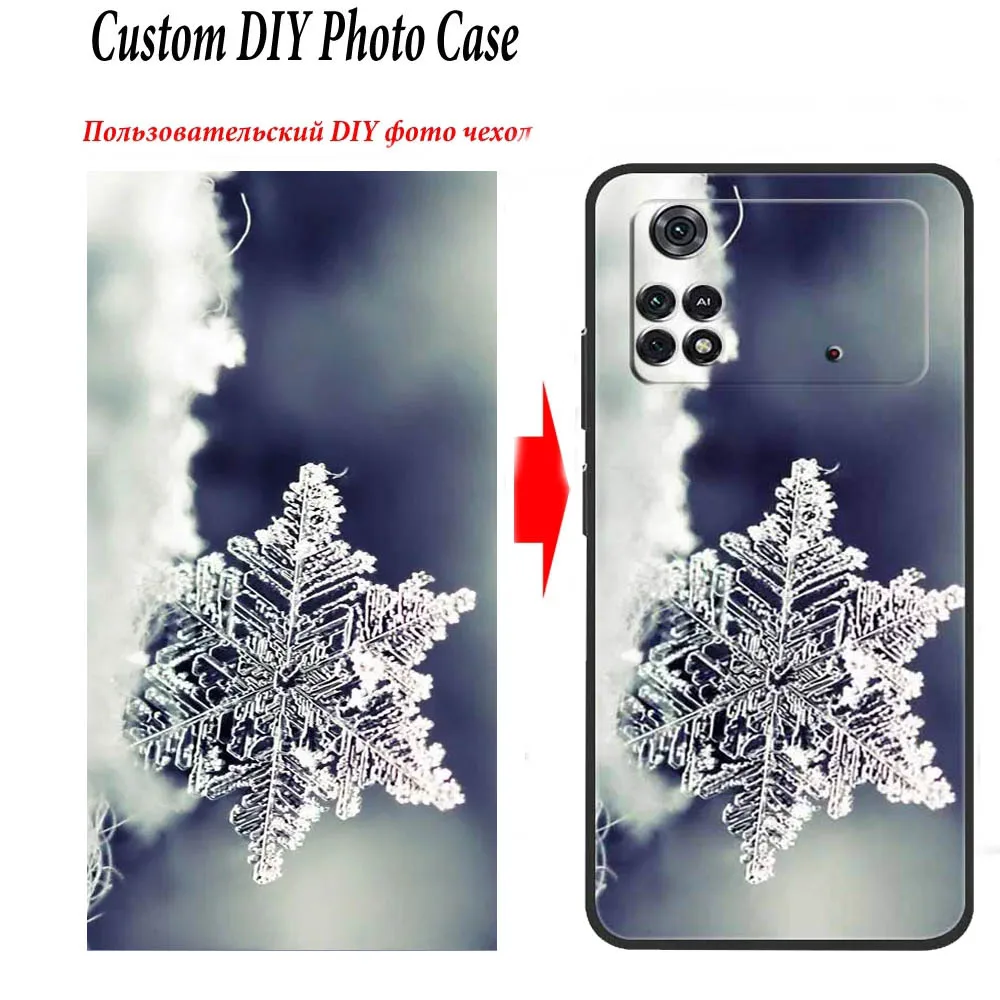 Индивидуальные чехлы для телефонов Xiaomi Poco M4 Pro 4G M3 5G M5 M5S силиконовые с фотографией