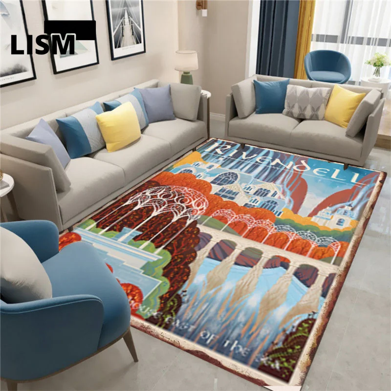 

Art Painting Carpet for Living Room Decor Kitchen Floor Mats Non-slip Washable Home Entrance Doormats Lounge Door Rugs Bedroom