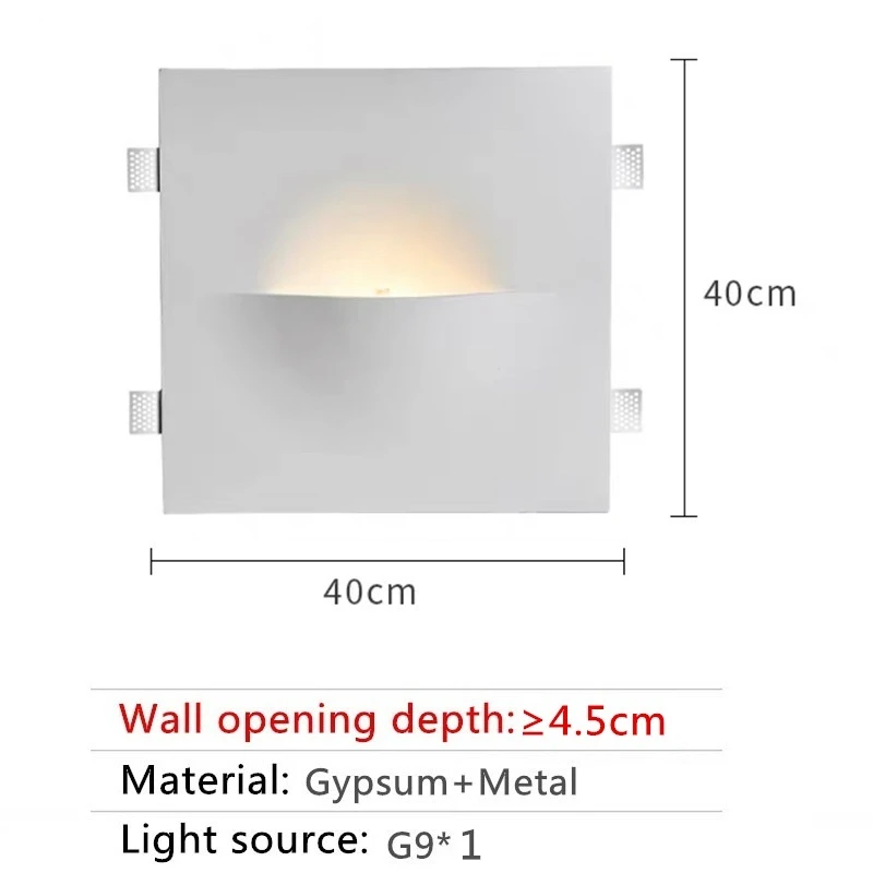 

Настенный светильник Menitle гипсовый