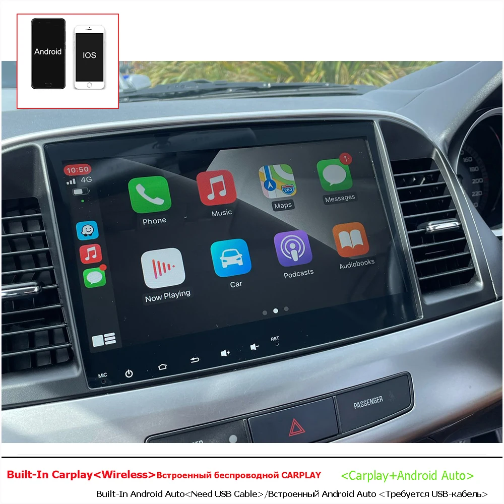 $189.75 6G Ram+128G Rom/Wifi+4G/2Din Car Radio Stereo Audio Tablet Android 10 Gps BT Video Player USB Carplay For MITSUBISHI LANCER 9 X