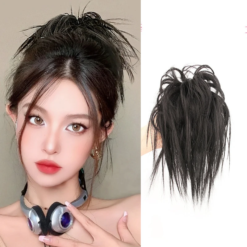 

Synthetic Fluffy Ponytail Plastic Hair Bun Clip Claws For Women Korean Elastic Hair Band Scrunchie Hair Accessories Tool 2023